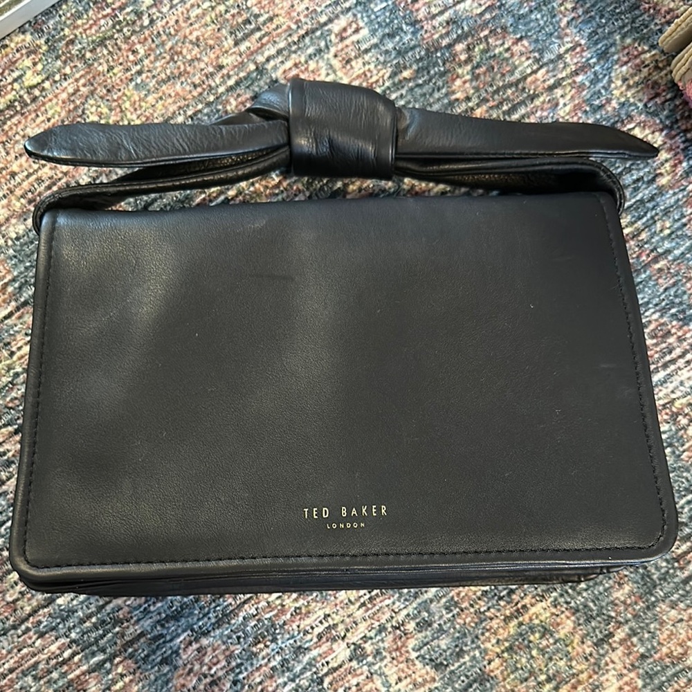 Ted Baker Black Leather Belt Bag